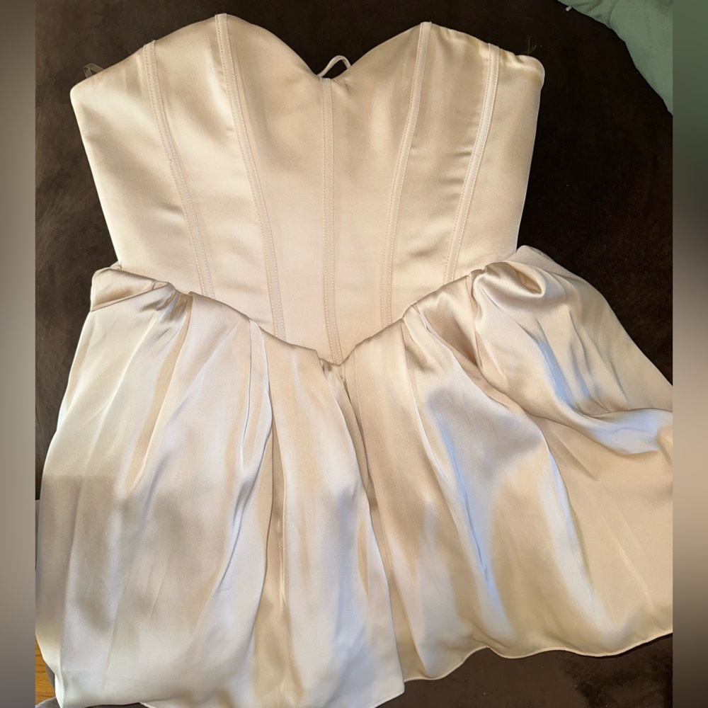 Oh Polly Corset Ivory Dress